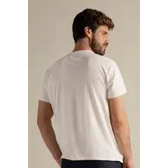 ILOT - Camiseta cuba con frente en lino, espalda y mangas algodón, manga corta SH38022