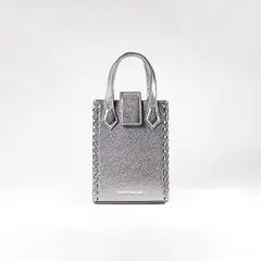 BY FRANCIS MARTINEZ - Cartera para mujer Mini Tote Plata_.