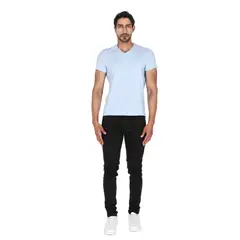 LA CHAQUETERIA - Camiseta Paralela Azul Cielo