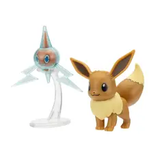 POKEMON - Figuras Juguete Batalla Mini 5 Cm Eeve & Rotom