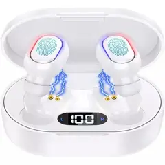 1 HORA - Audífonos Inalámbricos 1hora Aut114 Bluetooth Color Blanco
