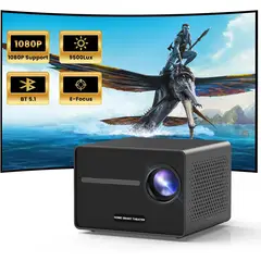 GENERICO - Video Proyector Portátil con Bluetooth y autoenfoque