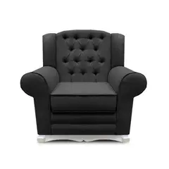 MAGIC CLASS - SILLA MECEDORA SAN DIEGO ECOCUERO NEGRO