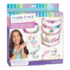 MAKE IT REAL - KIT PULSERAS CON PIEDRAS CELESTIALES -