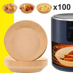 HOME - Papel Antiadherente Para Air Fryer X 100 Unds