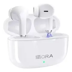 1 HORA - Audífonos In-ear Inalámbricos 1hora Aut203 Color Blanco Bluetooth 5.3 Con Micrófono