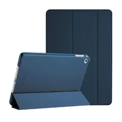 GENERICO - Estuche Para iPad 10.2 7, 8 y 9 Generacion + Vidrio Ceramico - Azul
