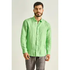 ILOT - CAMISA MANGA EN LINO MANGA LARGA SILUETA CLÁSICA SH81041S PARA HOMBRE_.