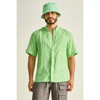 ILOT - CAMISA EN LINO MANGA CORTA SILUETA CLÁSICA SH82041S PARA HOMBRE_.
