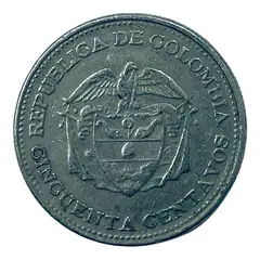 GENERICO - Moneda 50 Centavos Colombia - Libertador Simon Bolivar