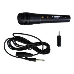 NIATEC - Microfono Profesional Alambrico Adaptador 35mm Trs Pc Compu