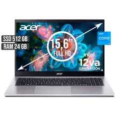 ACER - PORTATIL INTEL CORE I3-1215U SSD 512GB RAM 24GB LED 15,6 FULL HD