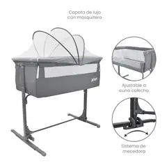 PRIORI - Cuna Colecho Bebé Golf Gris