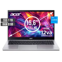 ACER - PORTATIL INTEL CORE I3-1215U SSD 1TB RAM 8GB LED 15,6 FULL HD