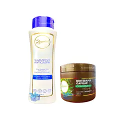 ANYELUZ - Kit x 2 Shampoo anticaspa y bioterapia capilar -