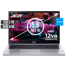 ACER - Portátil Aspire 3 Intel Core I3 1215U 8GB Ram 2TB SSD 15.6"