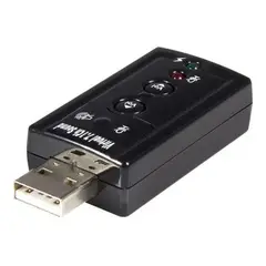 SEISA - Tarjeta De Sonido Externa Usb 7.1 Adaptador Audio Microfono