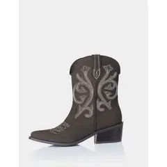 STIVALI - TEXANA DOMINGA CUERO NOBUCK VERDE