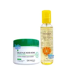 BIOAQUA - Agua facial y Crema Acido Salicilico -