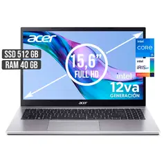 ACER - PORTATIL ASPIRE INTEL CORE I5-1235U SSD 512GB RAM 40GB LED 15,6 FULL HD