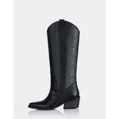 STIVALI - Bota Durango Cuero Croco Negro