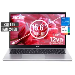 ACER - PORTATIL ASPIRE INTEL CORE I5-1235U SSD 1TB RAM 24GB LED 15,6 FULL HD