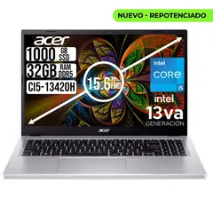 ACER - PORTATIL ASPIRE INTEL CORE I5-13420H SSD 1TB RAM 32GB LED 15,6 FULL HD