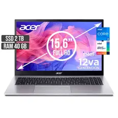 ACER - PORTATIL ASPIRE INTEL CORE I5-1235U SSD 2TB RAM 40GB LED 15,6 FULL HD