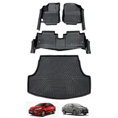 GENERICO - Tapetes Termoformados 5d Para Toyota Yaris Sedan 2020-2024