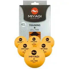 MIYAGI - Bolas Para Ping Pong 1 Estrella Tt-9901 X6 Unid.Naran