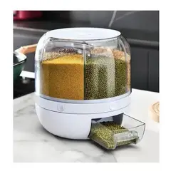 SKY - Dispensador De Alimentos Giratorio C, 6 Divisiones