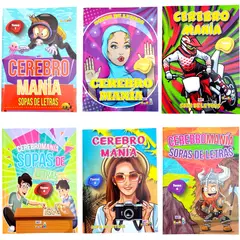 GENERICO - Colección Sopas de Letras Pasatiempos Set x 6 Tomos
