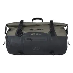 OXFORD - MALETA DRY BAG 30 LITROS IMPERMEABLE NEGRA/KHAKI