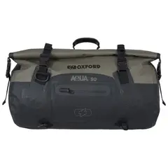 OXFORD - MALETA DRY BAG 50 LITROS IMPERMEABLE NEGRA/KHAKI