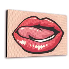 ART INDUSTRY - Cuadro 50x30cms Decorativo Lips Of Woman
