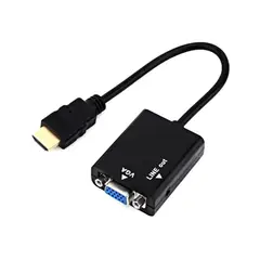 GENERICO - Convertidor Adaptador Cable De Puerto Hdmi A Vga Con Audio