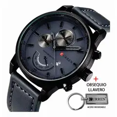 CURREN - Reloj Hombre 8217 Cuero Mas obsequio Llavero