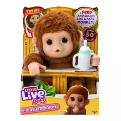LITTLE LIVE PETS - Mascota Interactiva Monkey Mi Bebé Mono