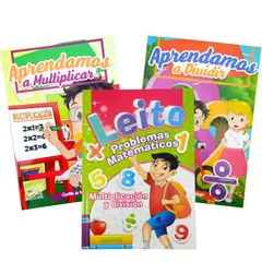 GENERICO - Kit Aprende Practica Multiplicación y División para Niños