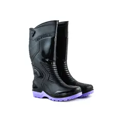 GENERICO - BOTA MOTERA MORADO NEGRO