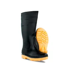GENERICO - BOTA INDUSTRIAL NEGRO AMARILLO CON PUNTERA