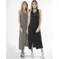 RUTTA - Vestido Largo Mujer Negro 9895