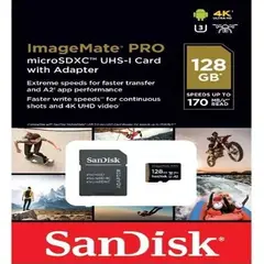 SANDISK - Memoria Sdsqxbz-128g-awcka Con Adaptador Sd 128gb.