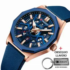 CURREN - Reloj 8432 Calendario Correa De Silicona Mas Llavero