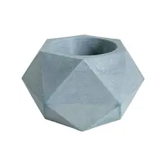 DE CONCRETO MATERAS Y DISEÑO - Matera Adara Petty de Cemento 65x65 cm Azul Petroleo
