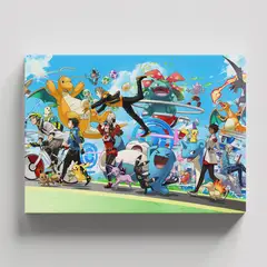 TAYRONA STORE - Cuadros Retablo Animes Pokemon 031 - 50x35cm