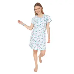 SANTANA - Batola Mujer Helena Estampada Turquesa