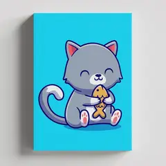 TAYRONA STORE - Cuadros Retablo Animales Gatos 523 - 50x35cm