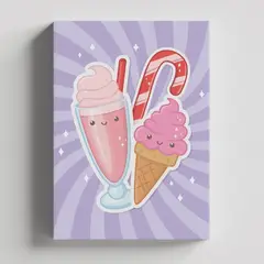 TAYRONA STORE - Cuadros Retablo Bebidas Malteadas 002 - 35x50cm