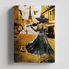 TAYRONA STORE - Cuadros Retablo Pinturas Negro y Dorado 005 - 35x50cm
